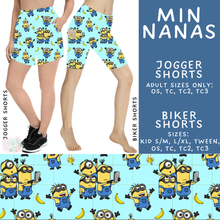 Load image into Gallery viewer, Batch #555 - Cool Characters 7 - Closes 7/13 - ETA mid Sept - Min Nanas Biker &amp; Jogger Shorts
