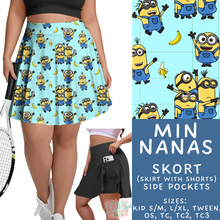 Load image into Gallery viewer, Batch #555 - Cool Characters 7 - Closes 7/13 - ETA mid Sept - Min Nanas Skort
