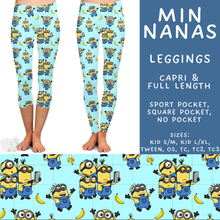 Load image into Gallery viewer, Batch #555 - Cool Characters 7 - Closes 7/13 - ETA mid Sept - Min Nanas Full and Capri Length Leggings
