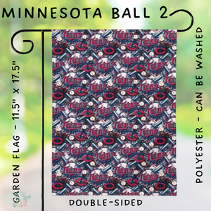 Batch #312 - Strike Out Baseball Flags - Closes 3/28 - ETA late May - Minnesota Ball 2 Garden Flag