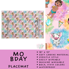 Load image into Gallery viewer, Batch #602 - Table Runners &amp; Placemats - Closes 10/23 - ETA mid Dec - Mo Bday Placemat
