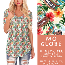 Load image into Gallery viewer, Batch #432 - Winter Globes - Closes 10/17 - ETA early December - Mo Globe V-Neck Tee
