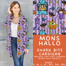 Load image into Gallery viewer, Batch #567 - Magical Character Halloween - Closes 8/10 - ETA early Oct - Mons Hallo Cardigan
