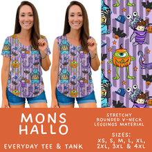 Load image into Gallery viewer, Batch #567 - Magical Character Halloween - Closes 8/10 - ETA early Oct - Mons Hallo Everyday Tank &amp; Tee
