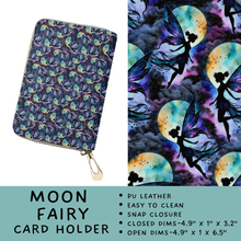 Load image into Gallery viewer, Batch #309 - Card Holders &amp; Mini Backpacks - Closing 3/24 - ETA late May - Moon Fairy Card Holder
