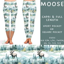 Load image into Gallery viewer, Ready to Ship - Moose Capri Length Leggings - TC2 Square Pockets
