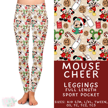 Load image into Gallery viewer, Batch #434 - Magical Christmas - Closes 10/22 - ETA early Dec - Mouse Cheer Full Length Leggings
