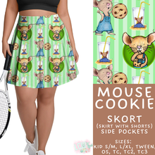 Load image into Gallery viewer, Batch #456 - Storybook Collection 4 - Closes 11/28 - ETA late Jan - Mouse Cookie Skort
