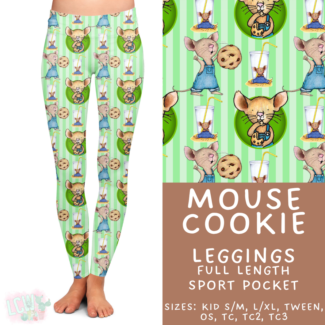 Batch #456 - Storybook Collection 4 - Closes 11/28 - ETA late Jan - Mouse Cookie Full Length Leggings