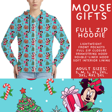 Load image into Gallery viewer, Batch #558 - Magical Character Christmas - Closes 7/20 - ETA mid/late Sept - Mouse Gifts Full Zip Hoodie
