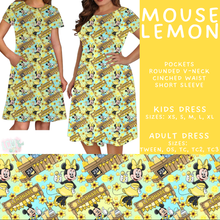 Load image into Gallery viewer, Batch #552 - Magical Faves 22 - Closes 7/6 - ETA early Sept - Mouse Lemon Adult &amp; Kids Dresses
