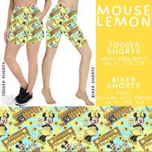 Load image into Gallery viewer, Batch #552 - Magical Faves 22 - Closes 7/6 - ETA early Sept - Mouse Lemon Biker &amp; Jogger Shorts
