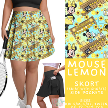 Load image into Gallery viewer, Batch #552 - Magical Faves 22 - Closes 7/6 - ETA early Sept - Mouse Lemon Skort
