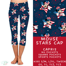 Load image into Gallery viewer, Ready To Ship - Mouse Stars Capri Leggings
