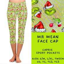Load image into Gallery viewer, Ready To Ship - Mr Mean FaceCapri Length Leggings TC

