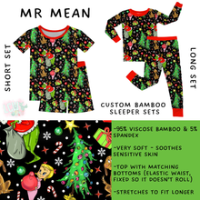Load image into Gallery viewer, Batch #438 - Little Dreamers Christmas 2 - Closes 10/29 - ETA early Dec - Mr Mean Bamboo Short and Long Sleeper Set
