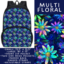 Load image into Gallery viewer, Batch #545 - Back to School 3 - Closes 6/19 - ETA early/mid August - Multi Floral Backpacks
