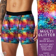 Load image into Gallery viewer, Ready to Ship - Multi Glitter Men&#39;s Boxer Briefs - L
