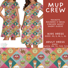 Load image into Gallery viewer, Batch #555 - Cool Characters 7 - Closes 7/13 - ETA mid Sept - Mup Crew Adult &amp; Kids Dresses
