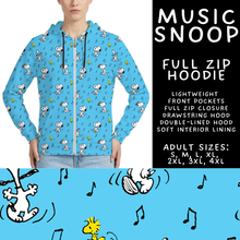 Load image into Gallery viewer, Batch #561 - June Request Run - Closes 7/27 - ETA late Sept - Music Snoop Full Zip Hoodie
