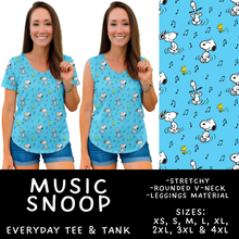 Load image into Gallery viewer, Batch #561 - June Request Run - Closes 7/27 - ETA late Sept - Music Snoop Everyday Tank &amp; Tee

