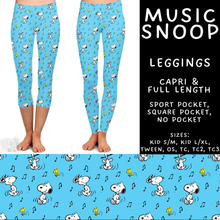 Load image into Gallery viewer, Batch #561 - June Request Run - Closes 7/27 - ETA late Sept - Music Snoop Full and Capri Length Leggings
