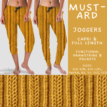 Load image into Gallery viewer, Batch #596 - Sweater Weather - Closes 10/9 - ETA early Dec - Mustard Full and Capri Length Joggers
