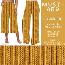 Load image into Gallery viewer, Batch #596 - Sweater Weather - Closes 10/9 - ETA early Dec - Mustard Capri and Full Length Loungers
