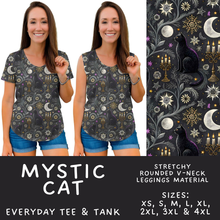 Load image into Gallery viewer, Batch #560 - Halloween 4 - Closes 7/26 - ETA late Sept - Mystic Cat Everyday Tank &amp; Tee
