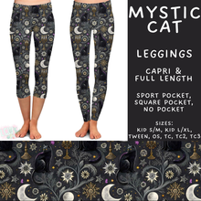 Load image into Gallery viewer, Batch #560 - Halloween 4 - Closes 7/26 - ETA late Sept - Mystic Cat Full and Capri Length Leggings
