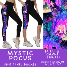 Load image into Gallery viewer, Batch #568 - Halloween Spooky Sets 3 - Closes 8/12 - ETA early October - Mystic Pocus Pattern Side Pocket Capris &amp; Leggings
