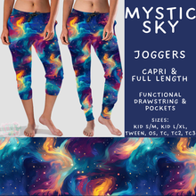 Load image into Gallery viewer, Batch #592 -  Fun Run 27 - Closes 9/30 - ETA late Nov - Mystic Sky Full and Capri Length Joggers
