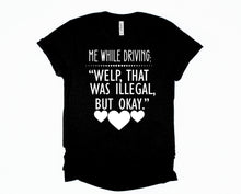 Load image into Gallery viewer, Wholesale Me While Driving Graphic Tee - Heather Sunset
