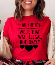 Load image into Gallery viewer, Wholesale Me While Driving Graphic Tee - White
