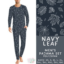 Load image into Gallery viewer, Batch #580 - Fall Family Pajamas 2 - Closes 9/4 - ETA early Nov - Navy Floral Men's Pajama Set
