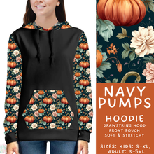 Load image into Gallery viewer, Batch #582 - Hello Fall 3 - Closes 9/7 - ETA early Nov - Navy Pumps Hoodie

