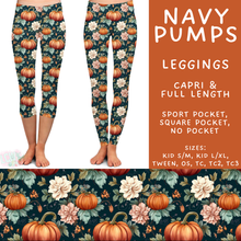 Load image into Gallery viewer, Batch #582 - Hello Fall 3 - Closes 9/7 - ETA early Nov - Navy Pumps Full and Capri Length Leggings
