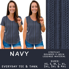 Load image into Gallery viewer, Batch #596 - Sweater Weather - Closes 10/9 - ETA early Dec - Navy Everyday Tank &amp; Tee
