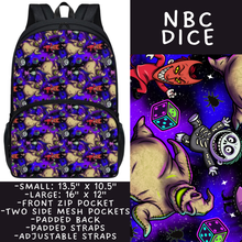 Load image into Gallery viewer, Batch #545 - Back to School 3 - Closes 6/19 - ETA early/mid August - NBC Dice Backpacks
