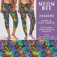 Load image into Gallery viewer, Batch #562 - Fun Run 25 - Closes 7/29 - ETA late Sept - Neon Bee Full and Capri Length Joggers
