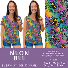 Load image into Gallery viewer, Batch #562 - Fun Run 25 - Closes 7/29 - ETA late Sept - Neon Bee Everyday Tank &amp; Tee
