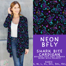 Load image into Gallery viewer, Batch #603 - September Request Run - Closes 10/26 - ETA mid/late Dec - Neon BFly Cardigan
