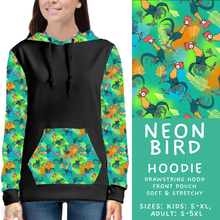 Load image into Gallery viewer, Batch #585 - Magical Faves 24 - Closes 9/14 - ETA mid Nov - Neon Bird Hoodie
