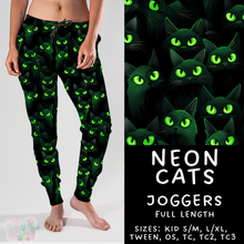 Load image into Gallery viewer, Ready To Ship - Neon Cats Joggers - TC2
