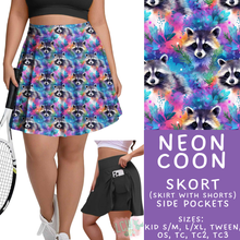 Load image into Gallery viewer, Batch #550 - Fun Run 24 - Closes 7/1 - ETA early Sept - Neon Coon Skort
