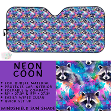 Load image into Gallery viewer, Batch #554 - Car Accessories 3 - Closes 7/10 - ETA early/mid Sept - Neon Coon Windshield Sun Shade
