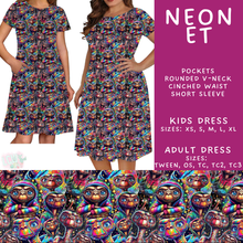 Load image into Gallery viewer, Batch #548 - May Request Run - Closes 6/26 - ETA late August - Neon ET Adult &amp; Kids Dresses
