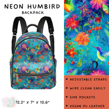 Load image into Gallery viewer, Batch #309 - Card Holders &amp; Mini Backpacks - Closing 3/24 - ETA late May - Neon Humbird Mini Backpack
