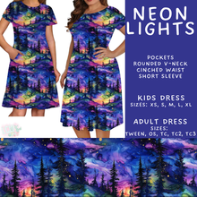 Load image into Gallery viewer, Batch #548 - May Request Run - Closes 6/26 - ETA late August - Neon Lights Adult &amp; Kids Dresses
