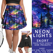Load image into Gallery viewer, Batch #548 - May Request Run - Closes 6/26 - ETA late August - Neon Lights Skort
